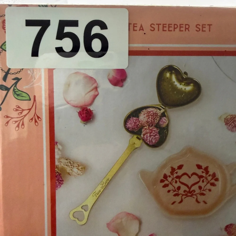 Bridgerton OS Tea Steeper Set Heart Infuser Teapot Tray Regencycore Tea Party